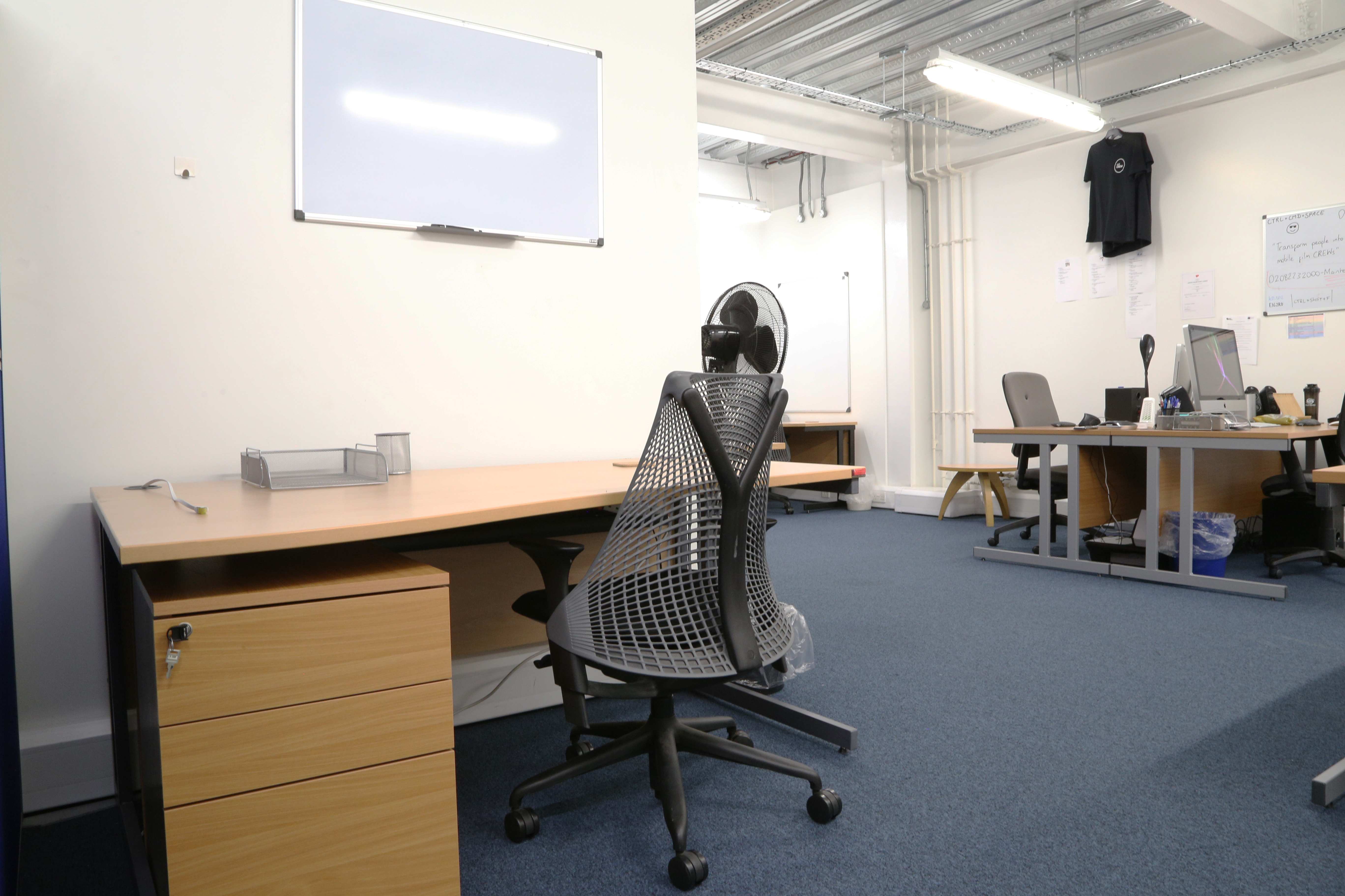  1-3 desk spaces available in vibrant, cool, large shared office - sharing with startups & businesses