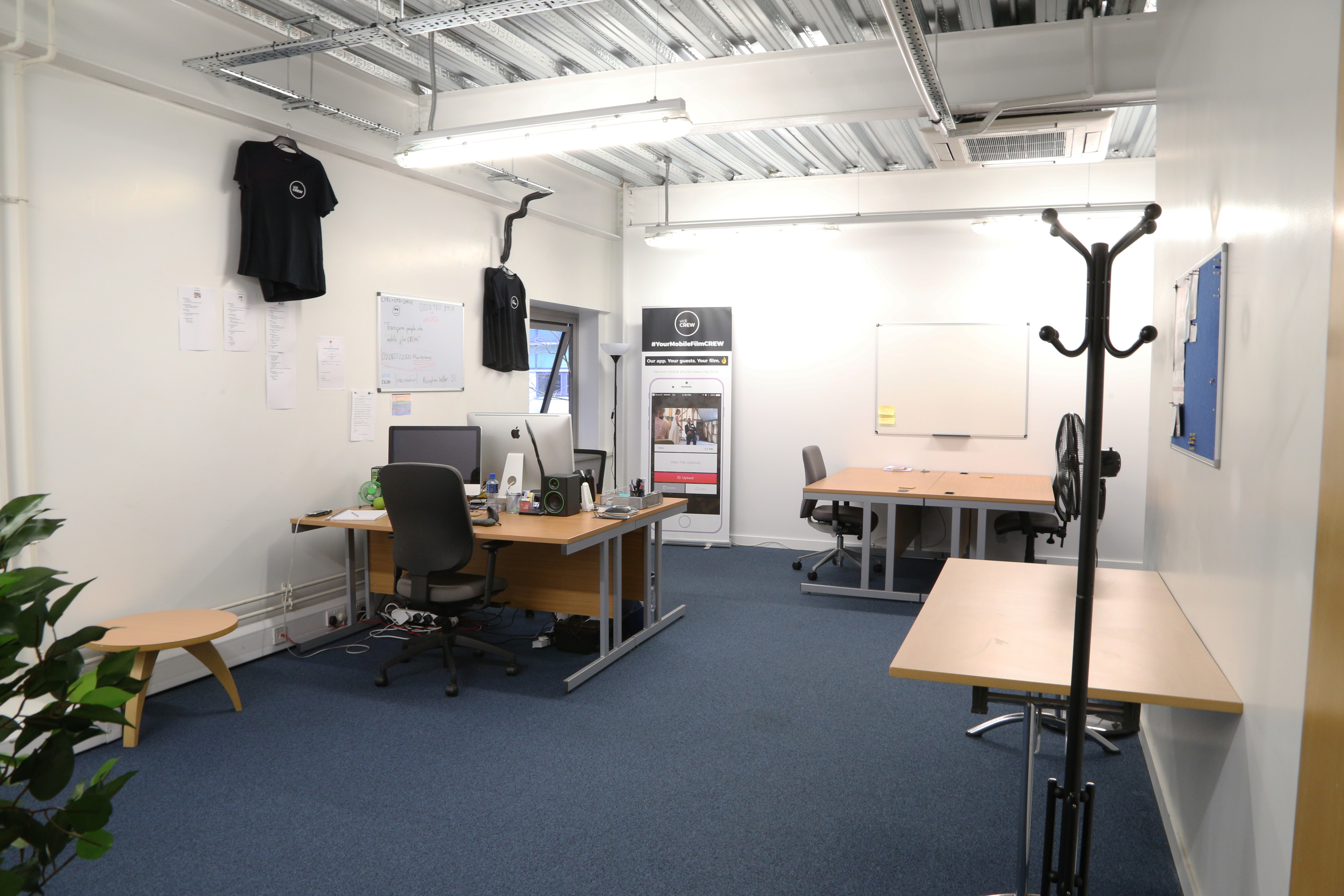  1-3 desk spaces available in vibrant, cool, large shared office - sharing with startups & businesses