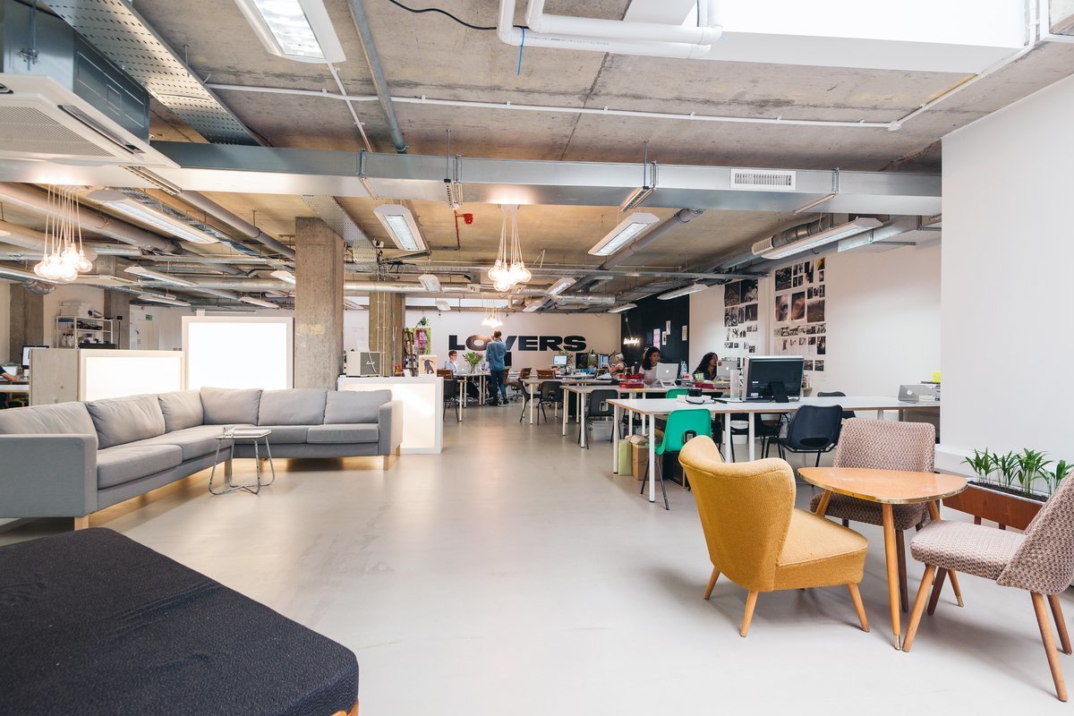 Co-working desk space, second home for creative freelancers Co-working desk space, second home for creative freelancers