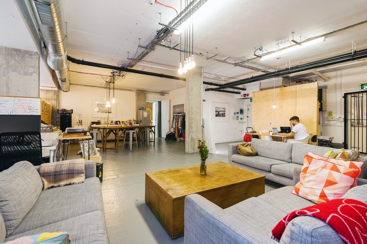 Co-working desk space, second home for creative freelancers Co-working desk space, second home for creative freelancers