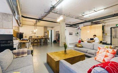 Co-working desk space, second home for creative freelancers Co-working desk space, second home for creative freelancers