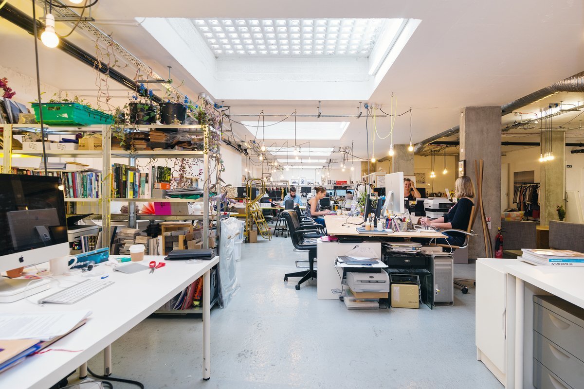 Co-working desk space, second home for creative freelancers Co-working desk space, second home for creative freelancers