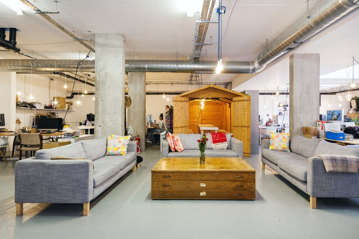 Co-working desk space, second home for creative freelancers Co-working desk space, second home for creative freelancers