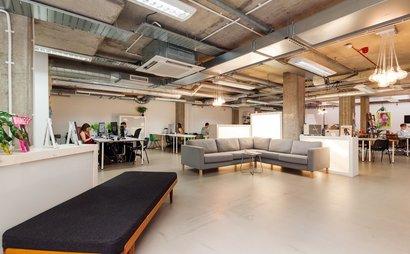 Co-working desk space, second home for creative freelancers Co-working desk space, second home for creative freelancers