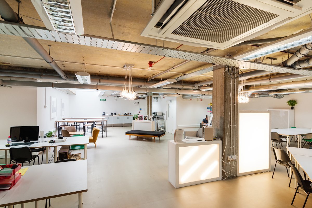 Co-working desk space, second home for creative freelancers Co-working desk space, second home for creative freelancers