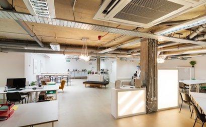 Co-working desk space, second home for creative freelancers Co-working desk space, second home for creative freelancers