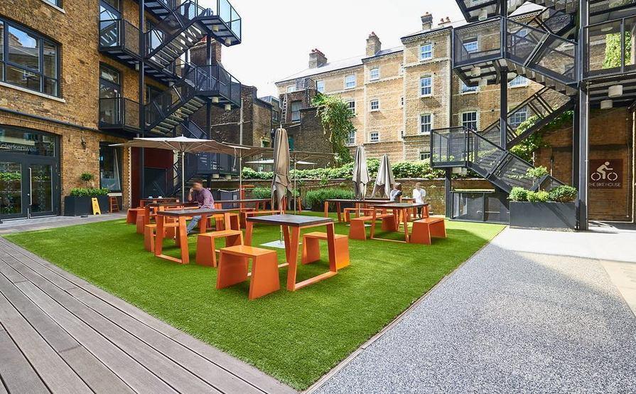 Fantastic penthouse office of a converted Victorian watch factory in the heart of Clerkenwell. Fantastic penthouse office of a converted Victorian watch factory in the heart of Clerkenwell.