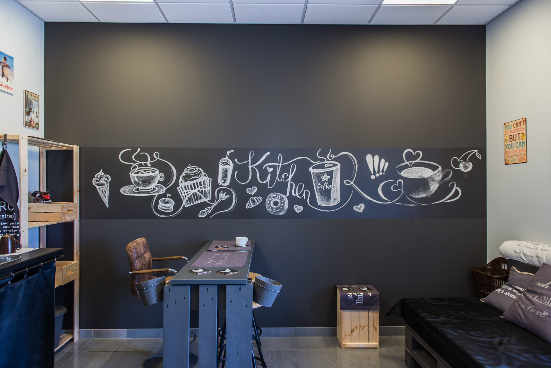 Hot desk in open space Hot desk in open space