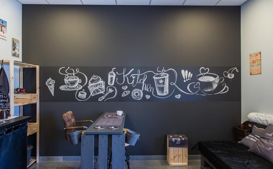 Hot desk in open space Hot desk in open space