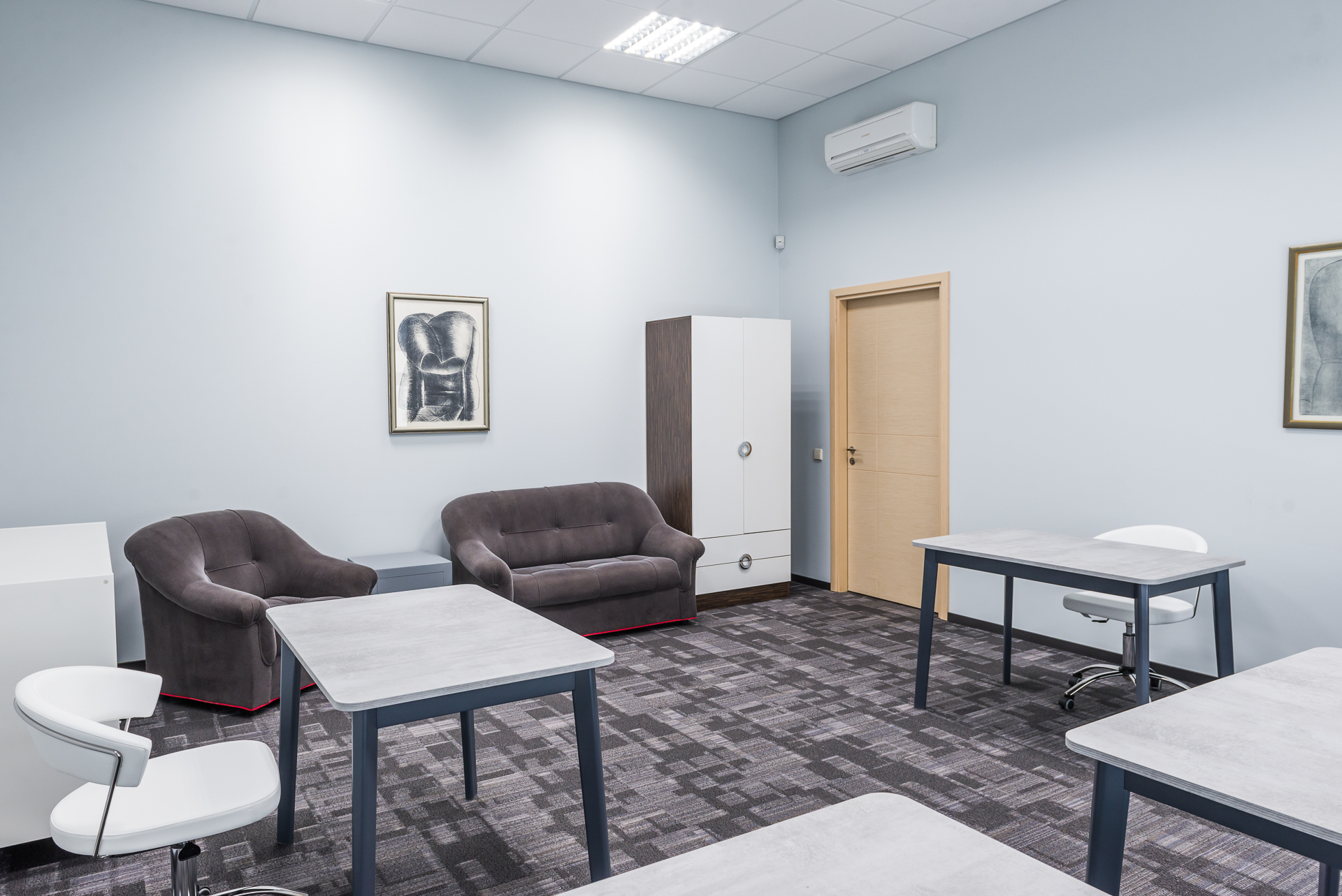 Hot desk in open space Hot desk in open space