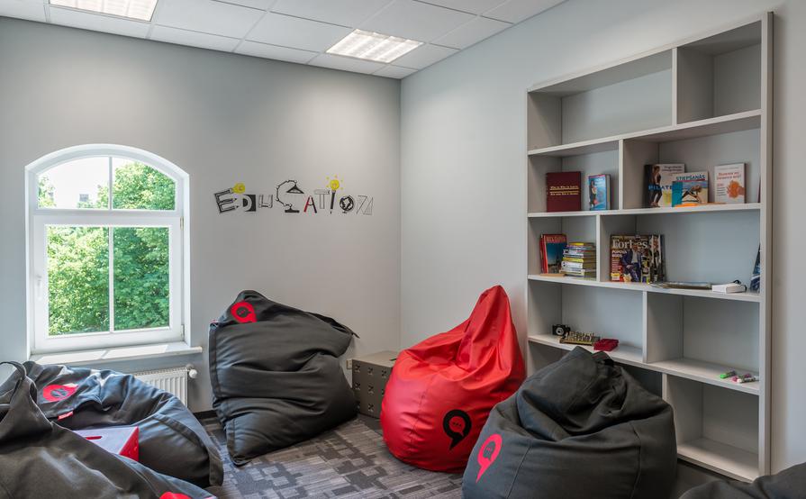 Hot desk in open space Hot desk in open space