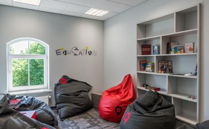 Hot desk in open space Hot desk in open space