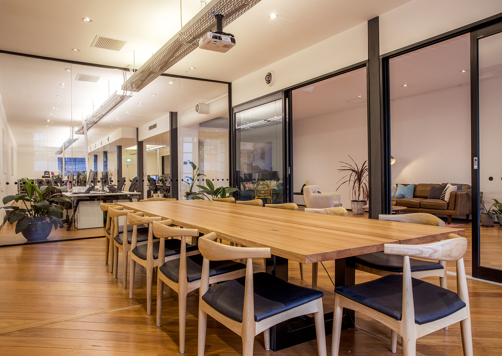 Desk in creative office space Desk in creative office space