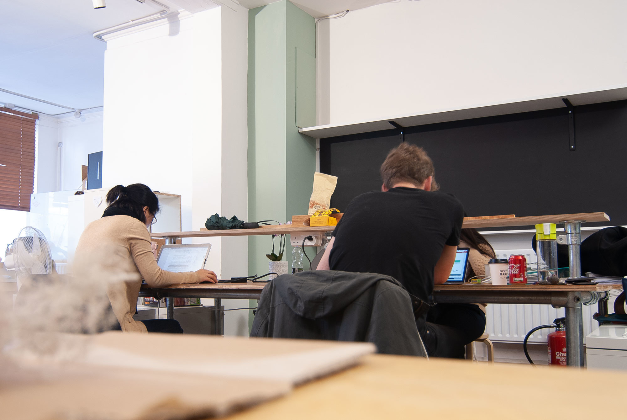 Desk in co-working space 