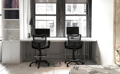 Office Space Part of Large, Open, Naturally Lit, Art and Design Firm - Midtown Manhattan Office Space Part of Large, Open, Naturally Lit, Art and Design Firm - Midtown Manhattan