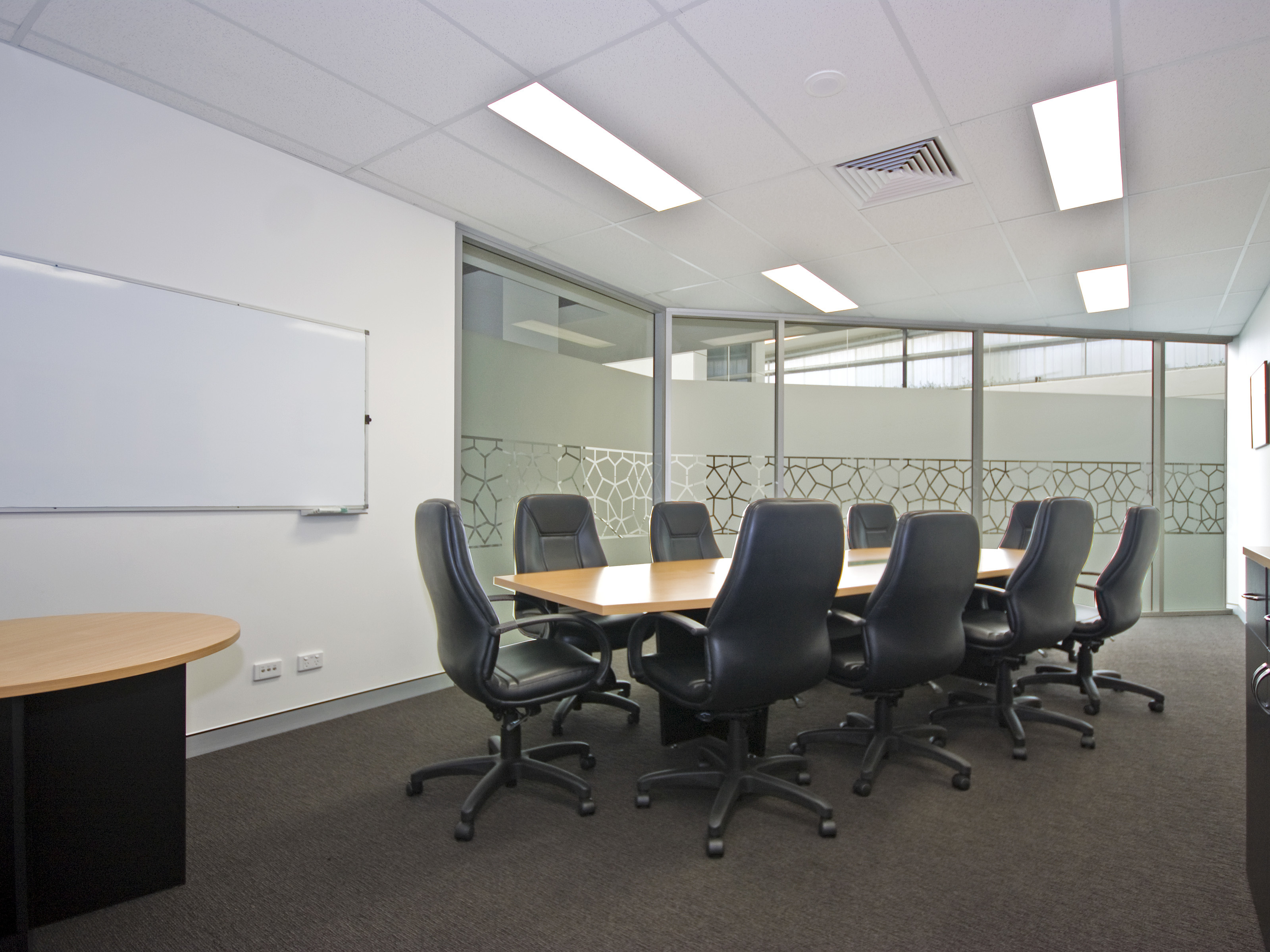 10 Person Boardroom with natural light in Ashgrove