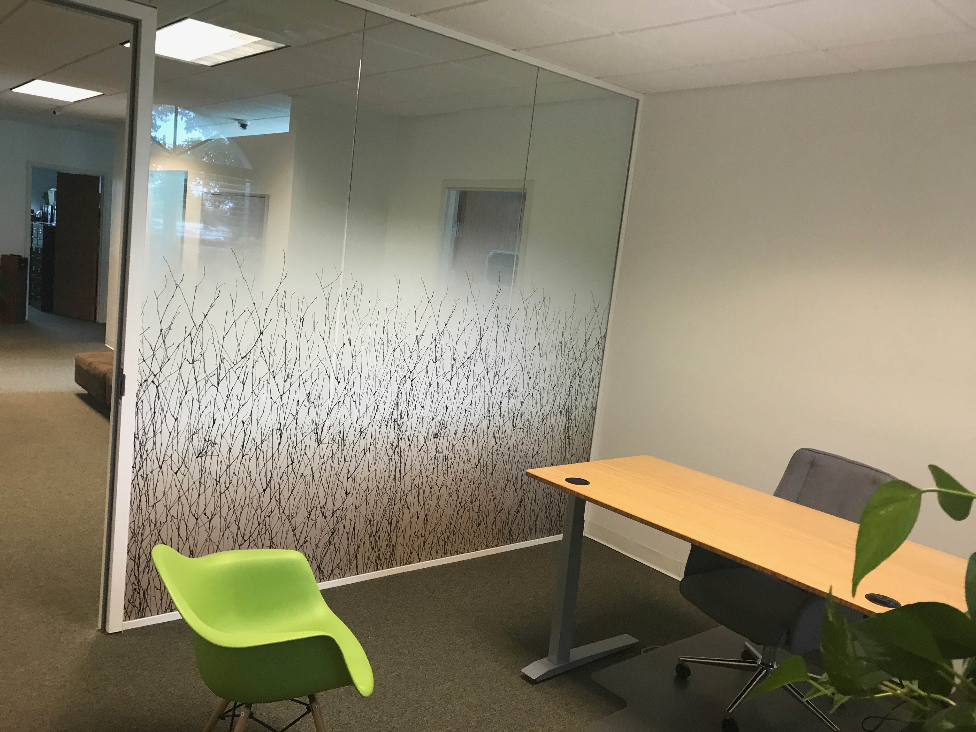 We have private offices, hot desks, dedicated desks, a private conference room and open meeting areas. Weekdays only. We have private offices, hot desks, dedicated desks, a private conference room and open meeting areas. Weekdays only.