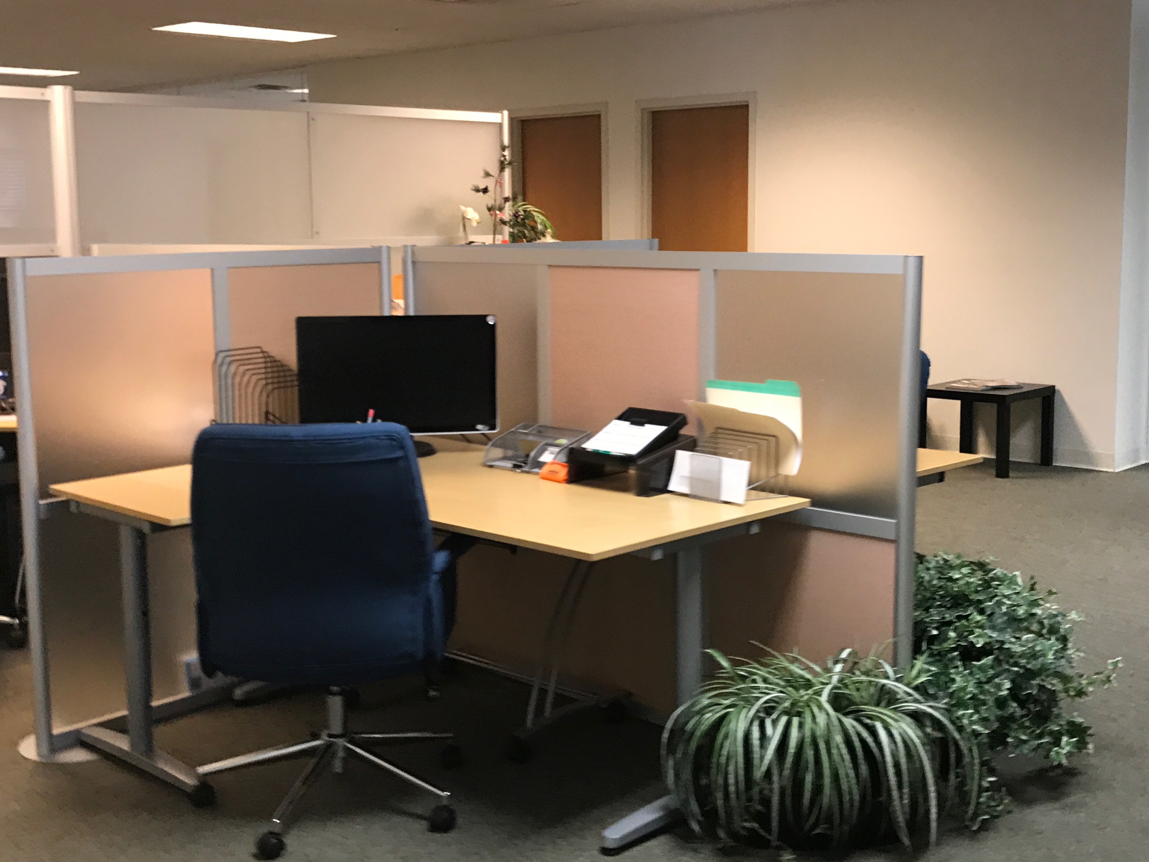 We have private offices, hot desks, dedicated desks, a private conference room and open meeting areas. Weekdays only. We have private offices, hot desks, dedicated desks, a private conference room and open meeting areas. Weekdays only.