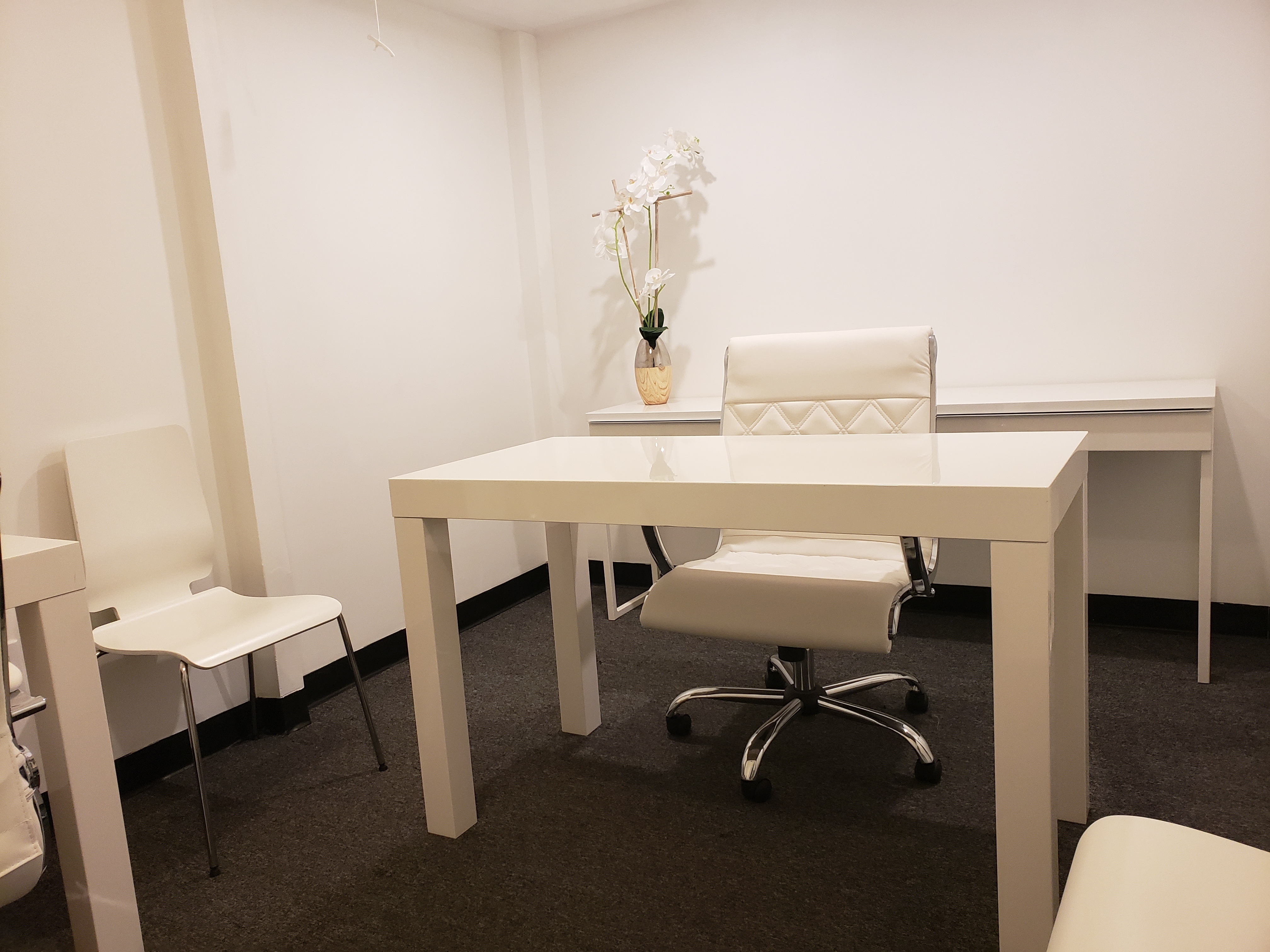 LARGE INTERIOR OFFICE SPACE WITH STORAGE LOFT