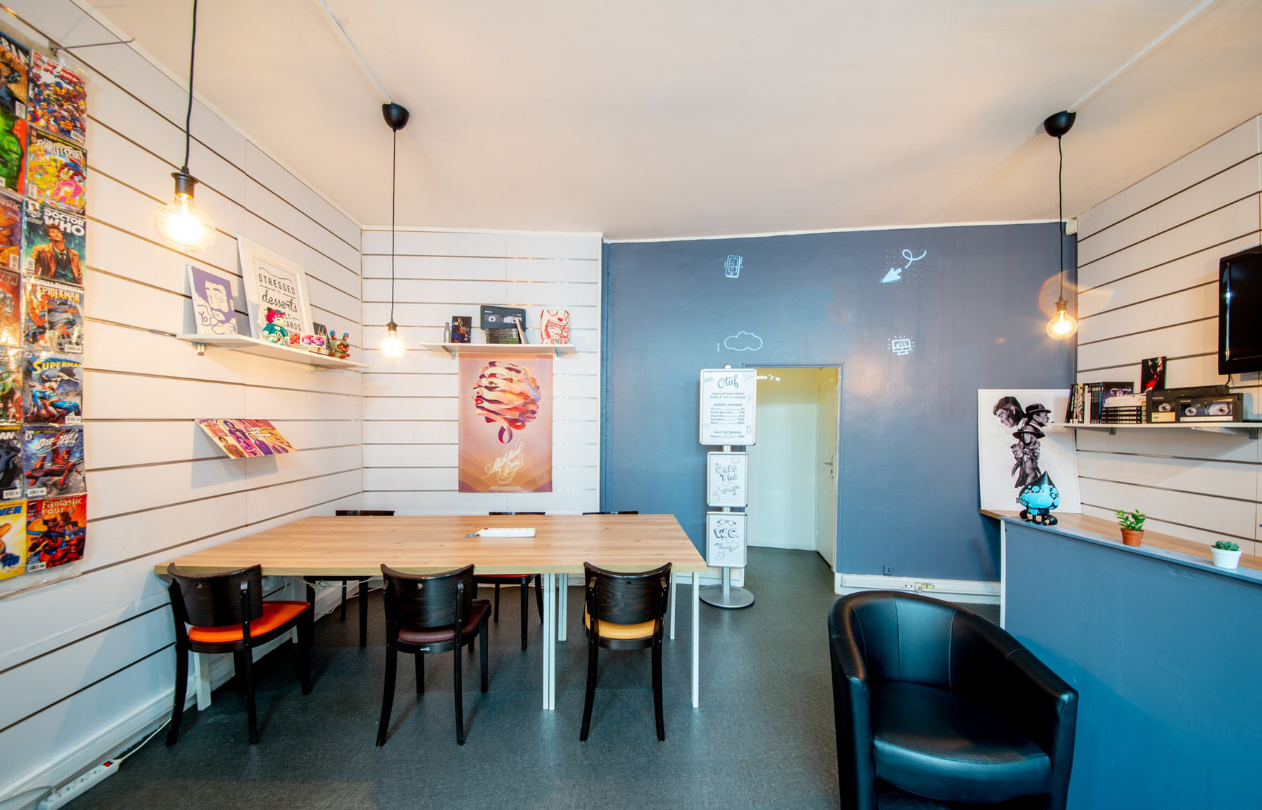 Open space workstation, Hotdesk - Nomad office in Paris 11th Charonne